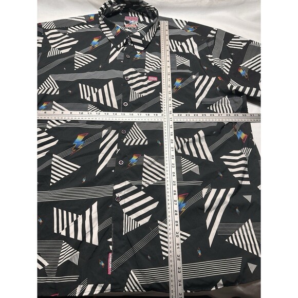 Dixxon Flannel Black White Church Music Button Shirt Short Sleeve 5XL *READ - Picture 8 of 11